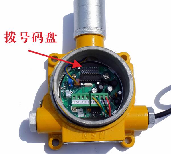 可燃气体探测器拨码盘位置